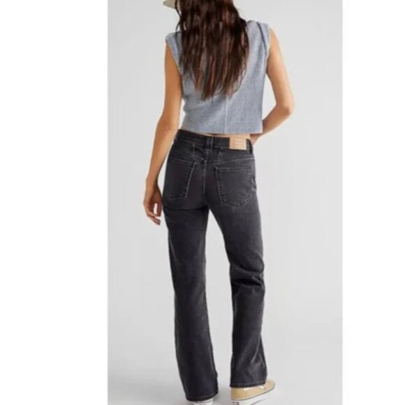 NWT We The Free by Free People Ava High Rise Bootcut Jeans CLASS ACT BLACK - Picture 3 of 12